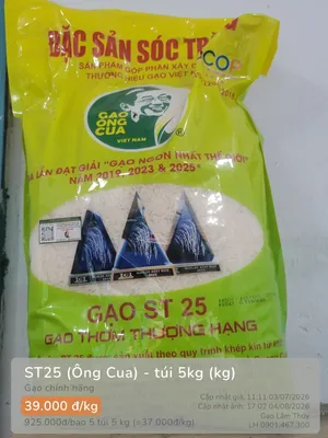 ST25 (Ông Cua) - túi 5kg